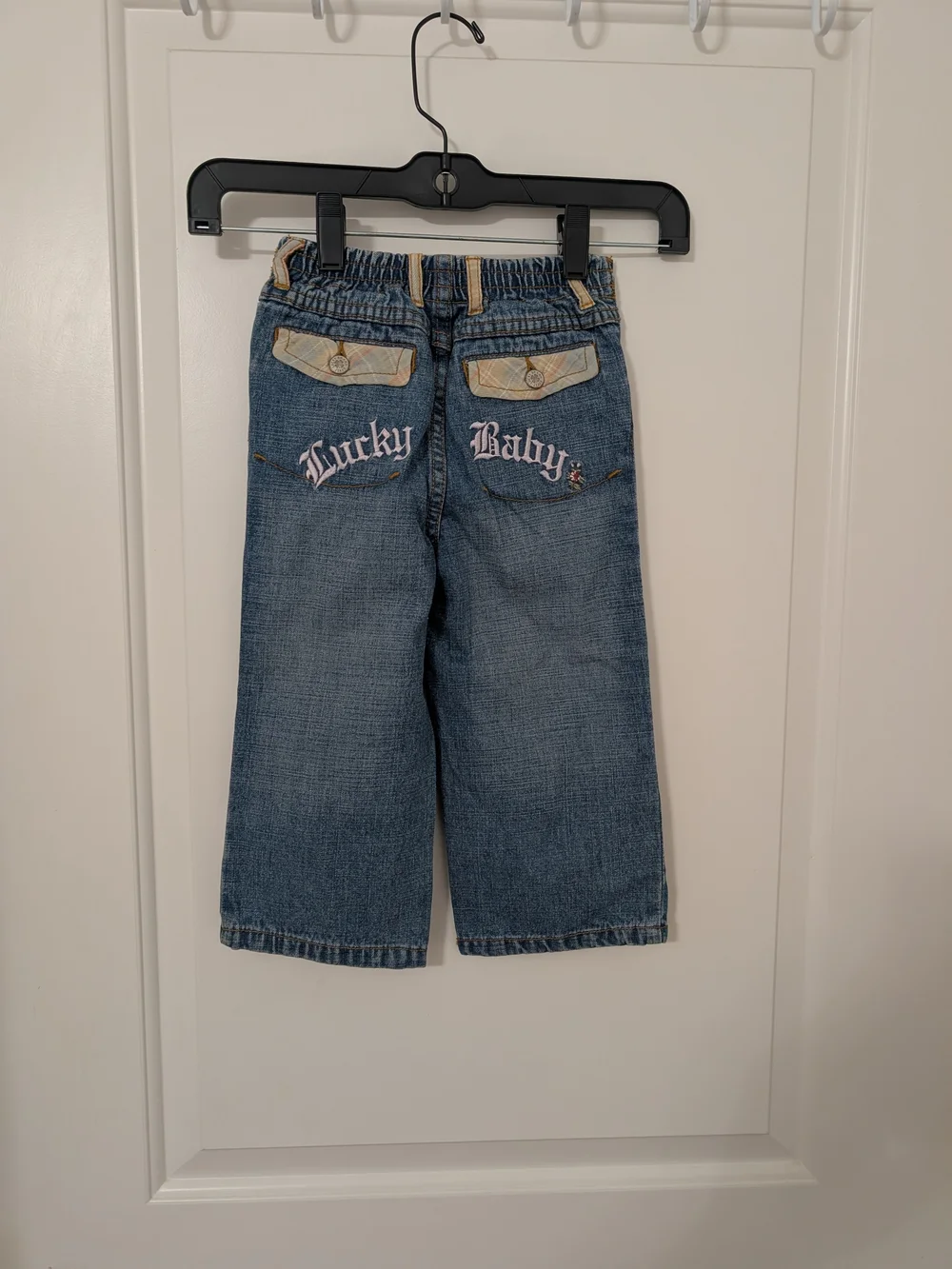 Lucky Brand Baby 24M Embroidered Lucky Baby Wide Leg Jeans Y2K